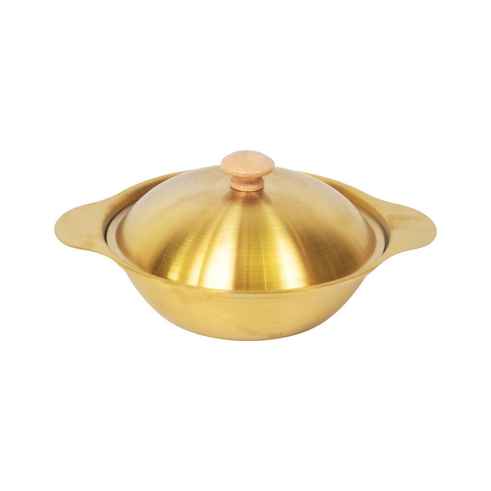 WOK GOLDEN SERVING 21CM 0858
