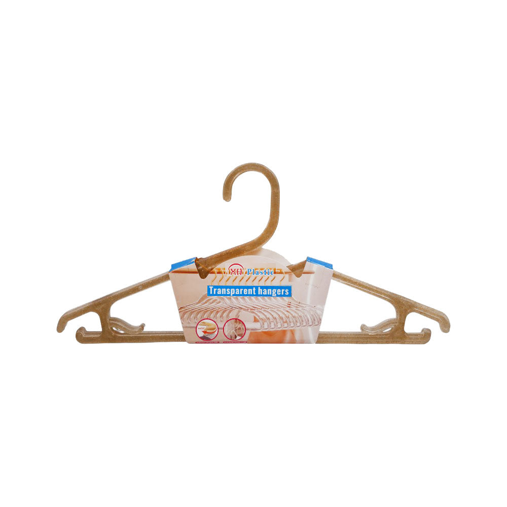 XH PLASTIC TRANSPARENT HANGER 5PC IR H137-138