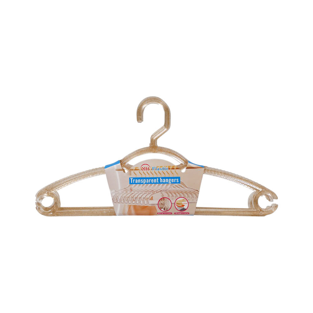 XH PLASTIC TRANSPARENT HANGER 5PC IR 157-158