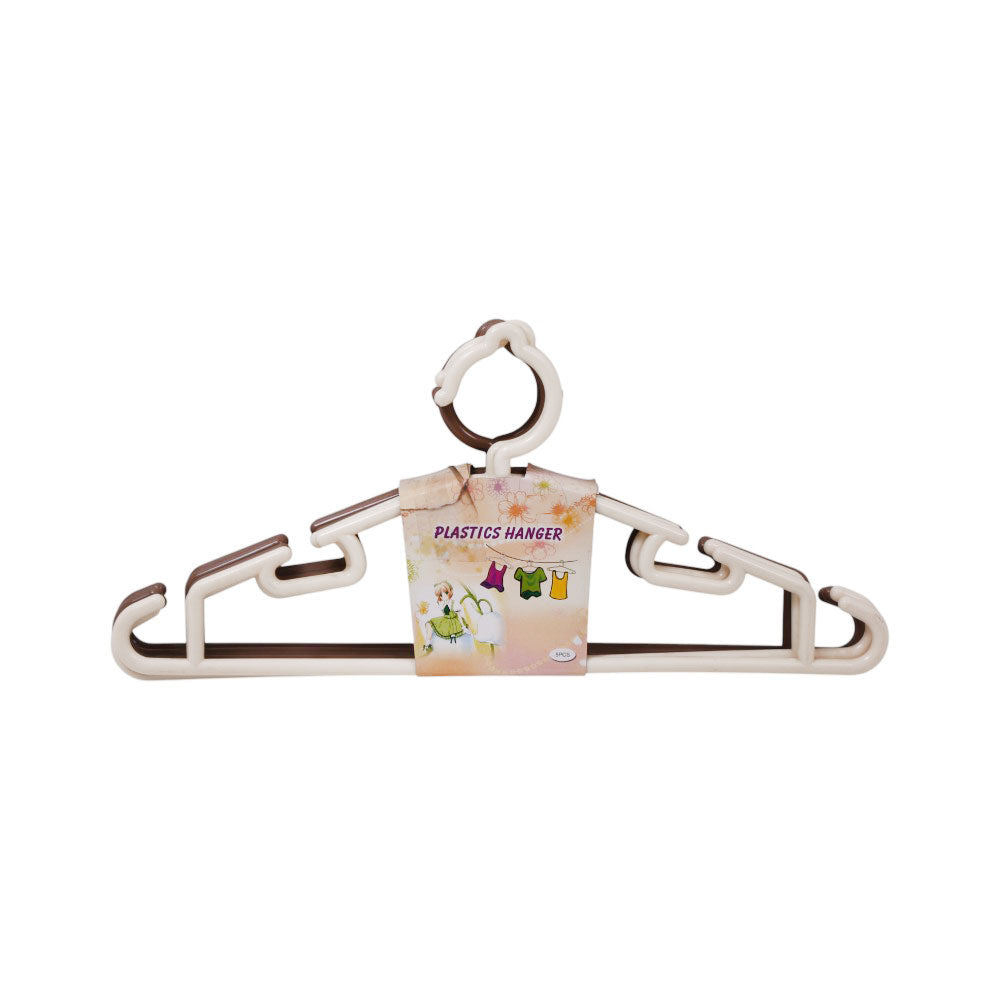 PLASTIC CLOTH HANGER 5PC IR B210-9395