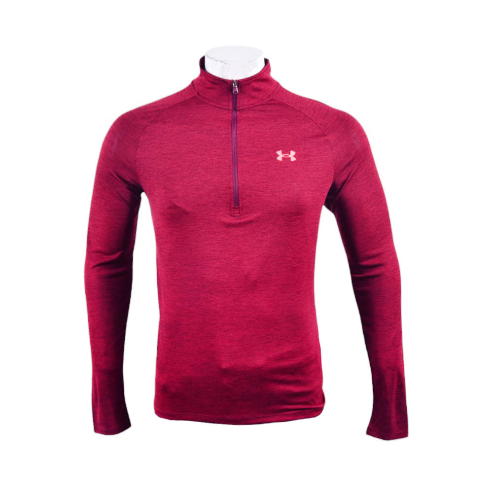 UA MEN L/S HALF ZIPPER 1328495-603 MRN M (IR.W)