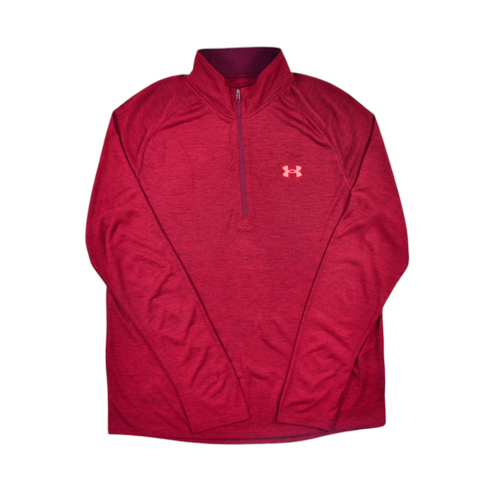UA MEN L/S HALF ZIPPER 1328495-603 MRN XL (IR.W)