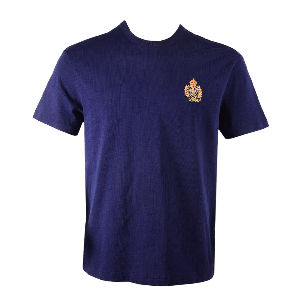 RL MEN S/S R NECK SHIRT 111004 NVY (M) (IR.S)