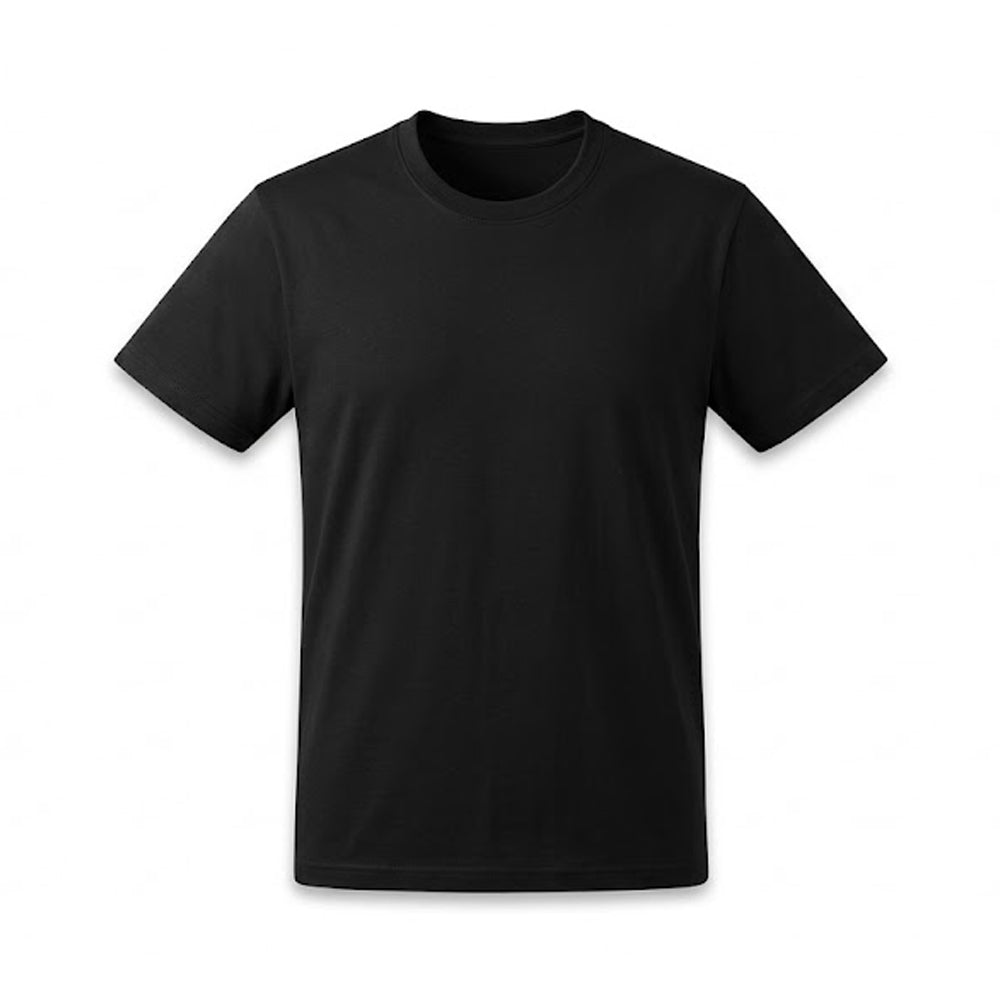 RL S/S R.NECK SHIRT P351RL BLK (L) (IR.S)