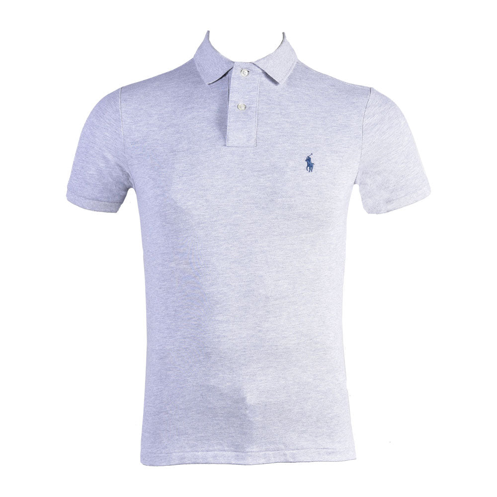 RL MEN S/S POLO SHIRT 752107 GRY L (IR.S)