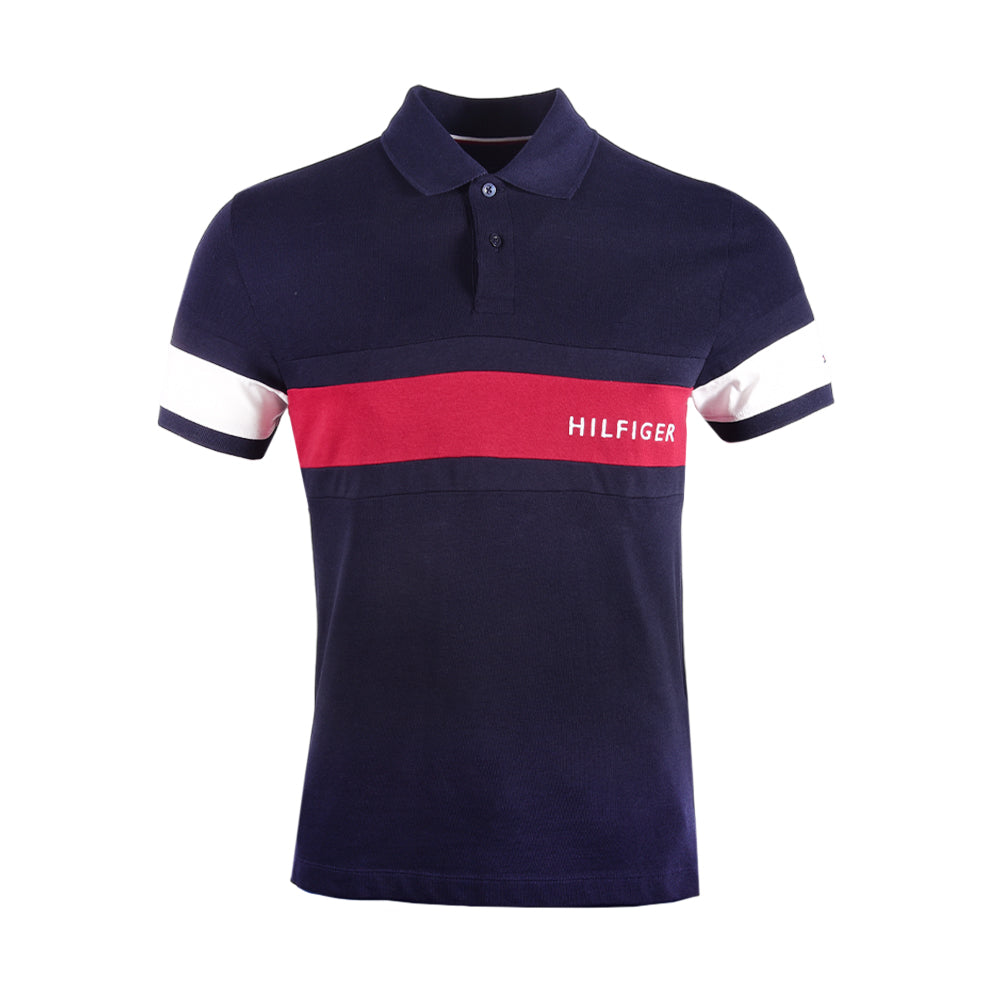 TH MEN S/S POLO SHIRT 78J9767410 NVY M (IR.S)
