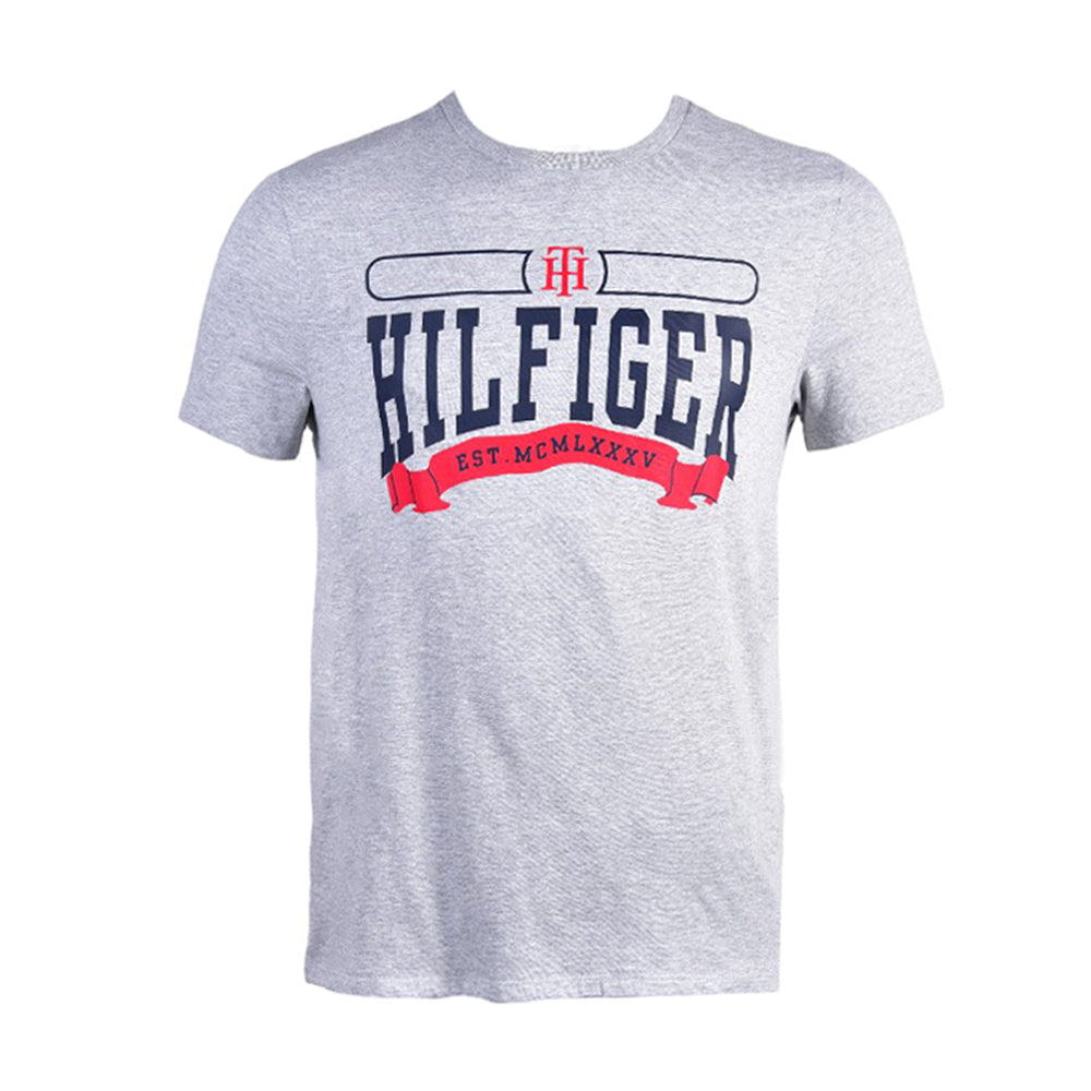 TH MEN S/S R.NECK SHIRT 78JA4779030 GRY M (IR.S)