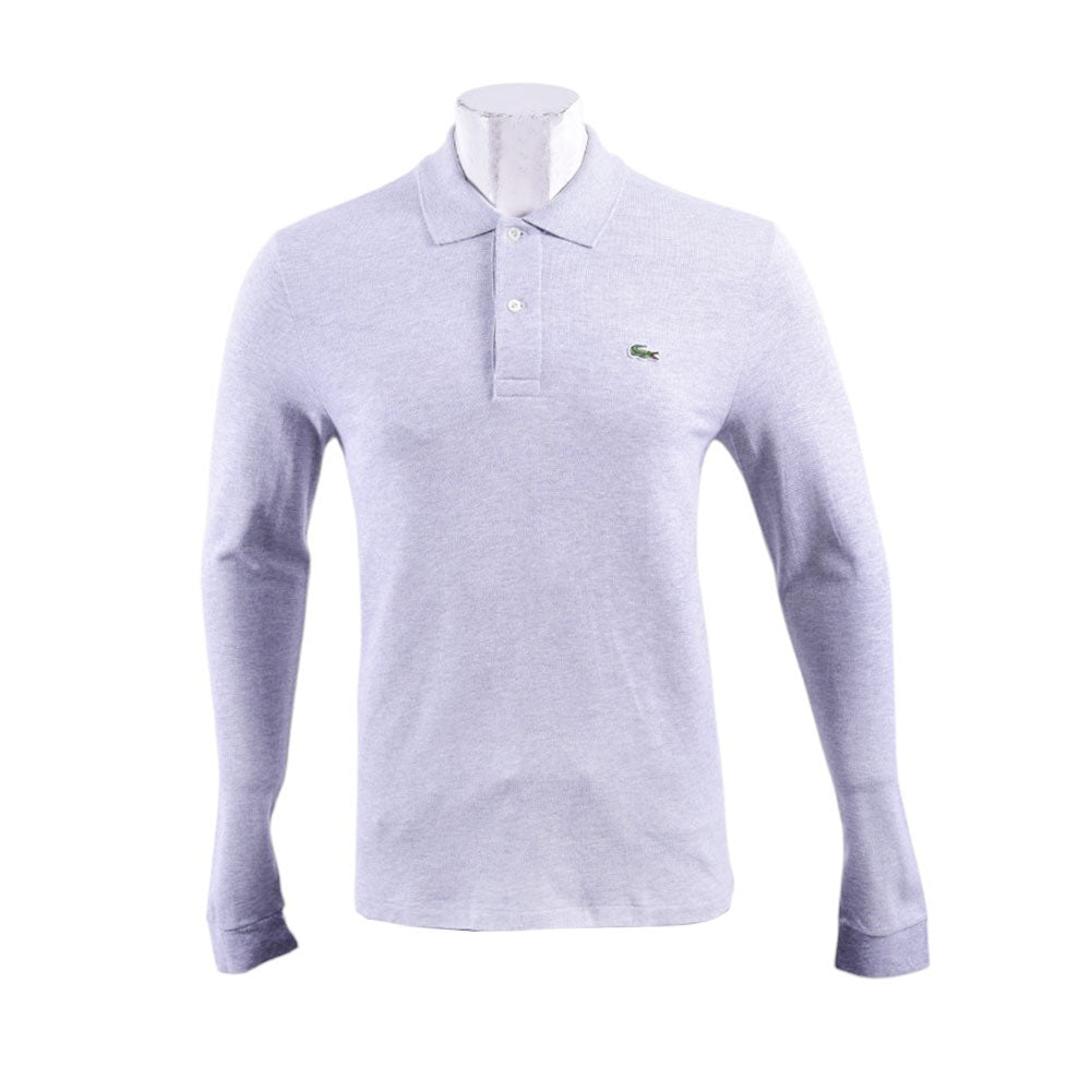 LAC MEN L/S POLO SHIRT L1313-51-CCA GRY L (IR.W)