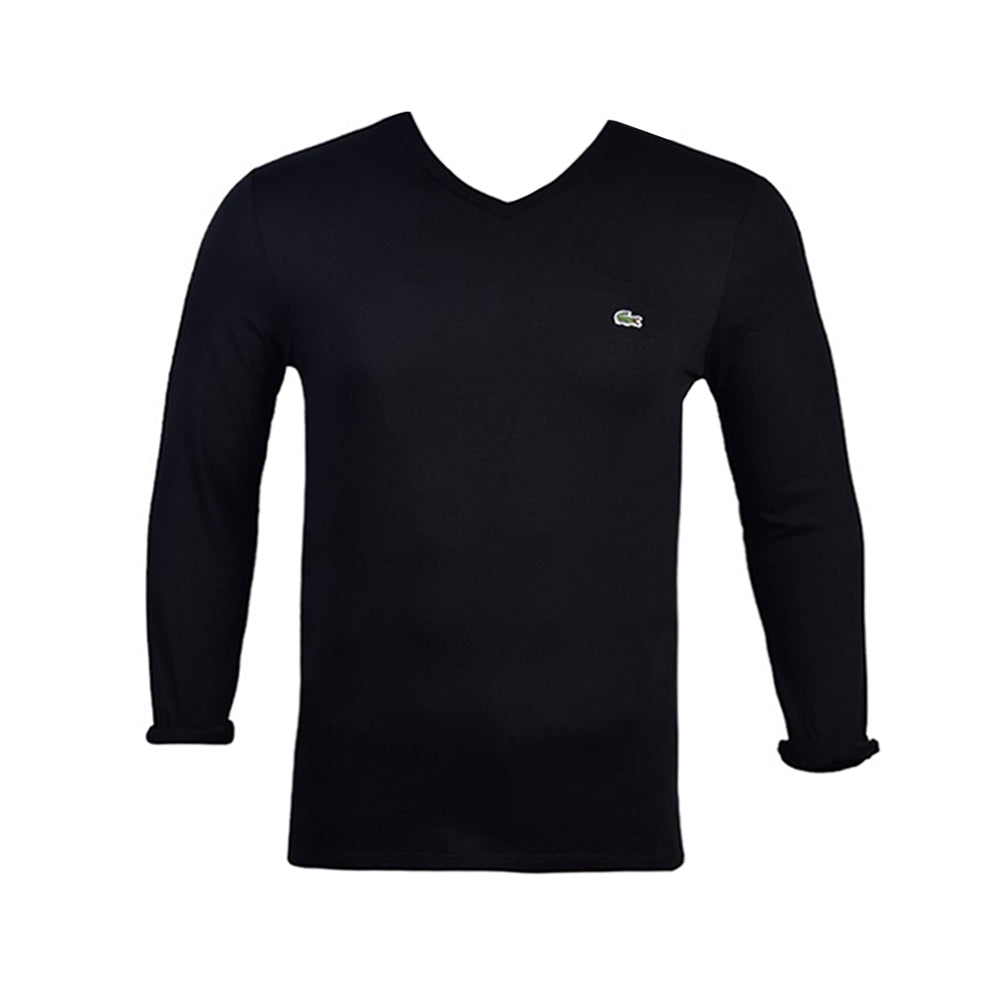 LAC MEN S/S V.NECK T SHIRT TH6711-51-031 BLK S (IR.S)