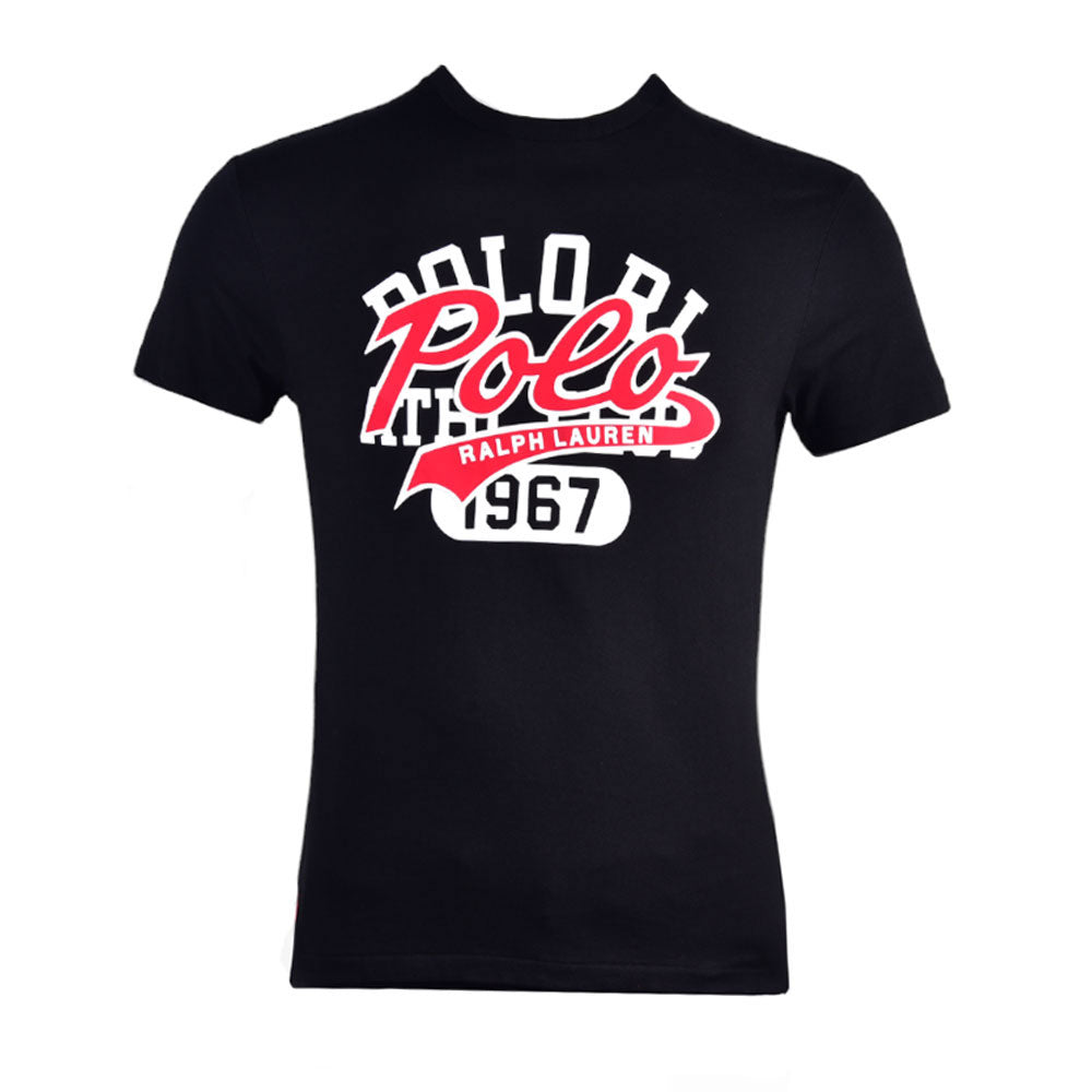 RL MEN S/S R.NECK SHIRT 152007 BLK L (IR.S)