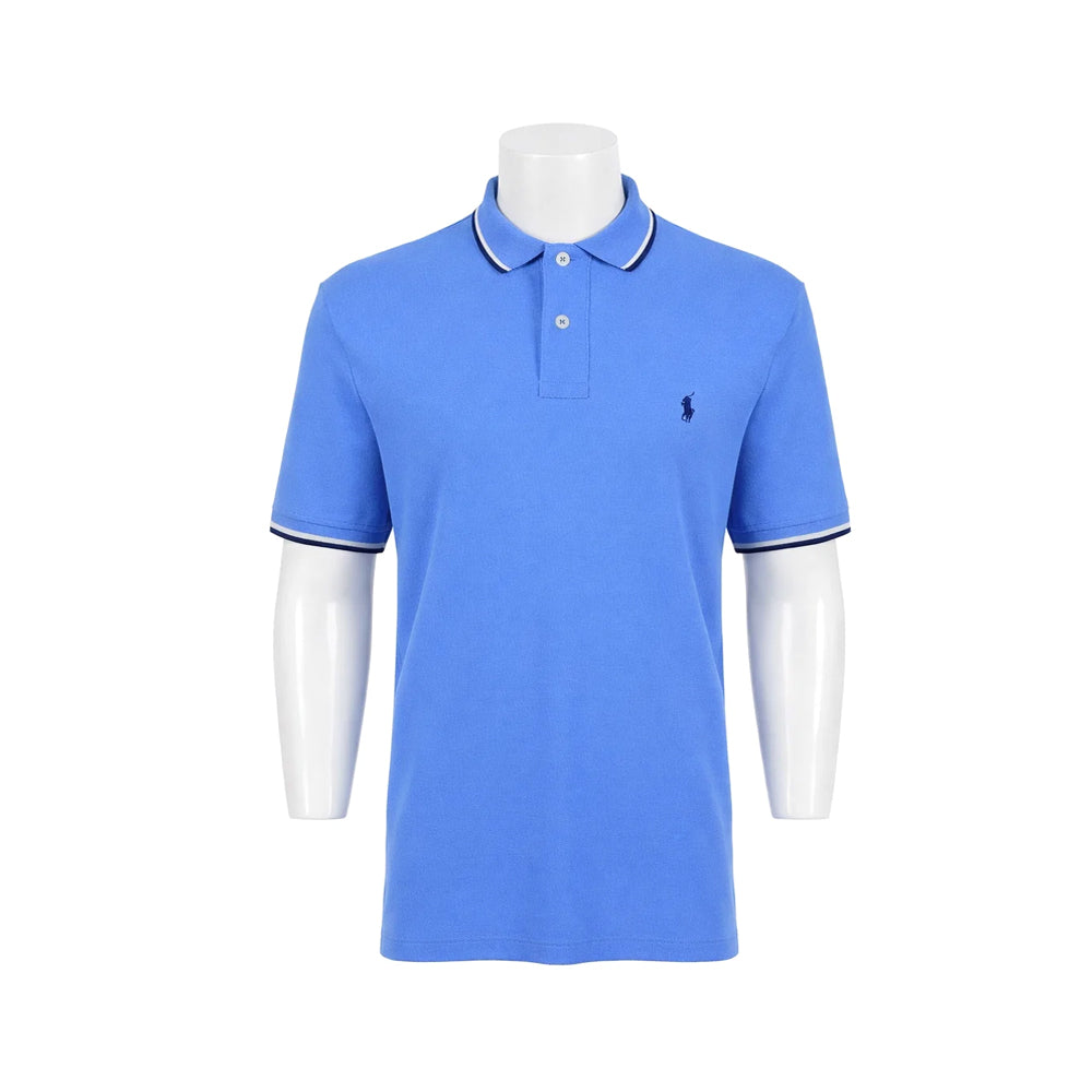 RL MEN S/S POLO SHIRT 079002 L BLU (IR.S)