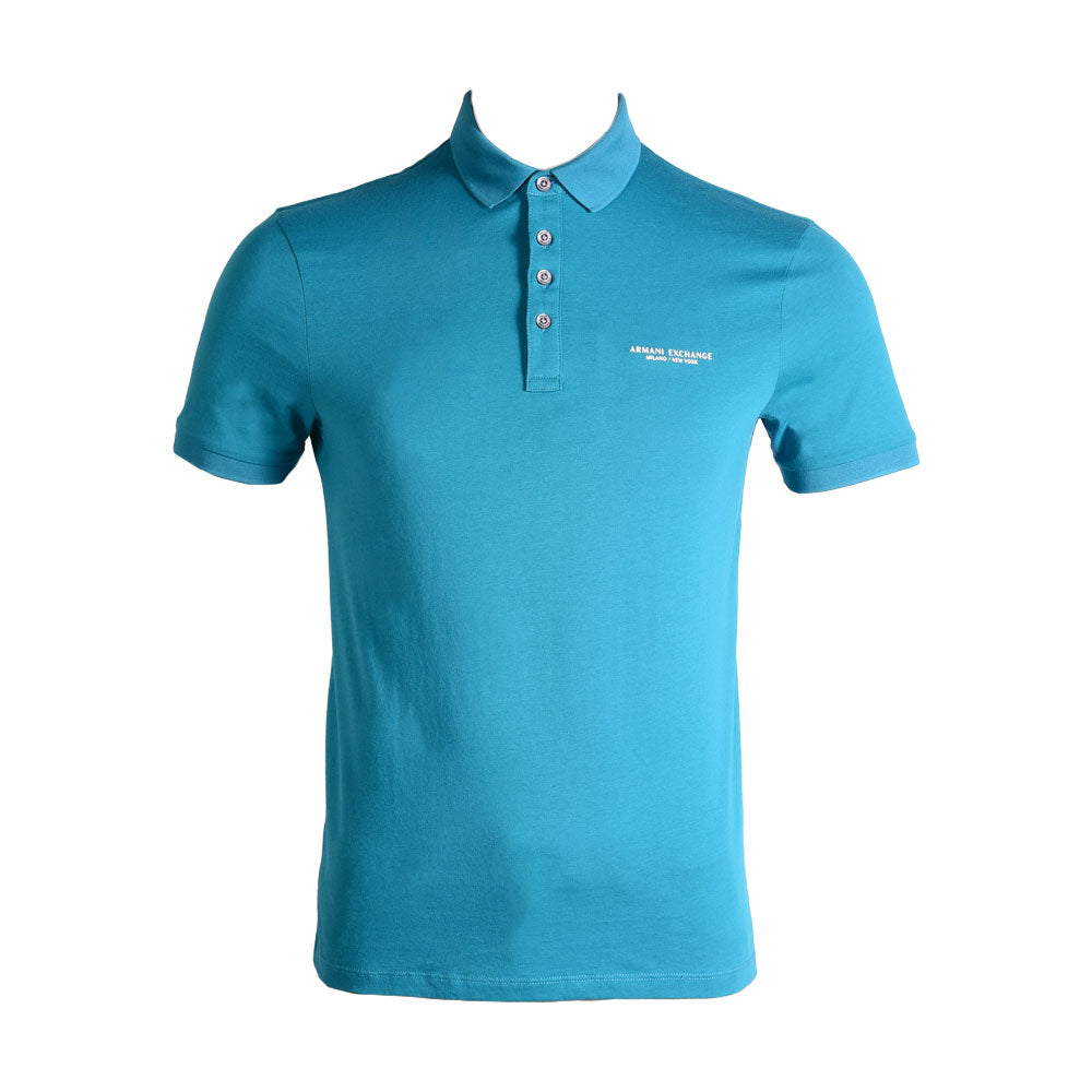 AX MEN S/S POLO SHIRT 8NZF80Z8H4Z15CL GRN S (IRS)