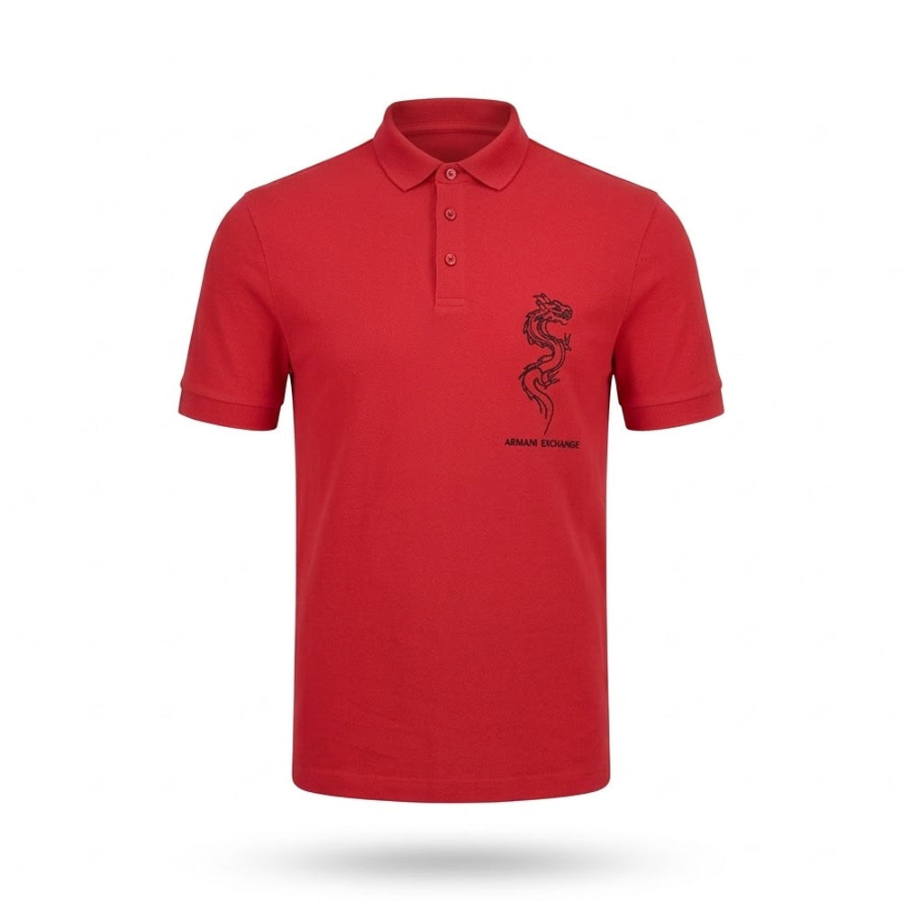 AX MEN S/S POLO SHIRT 3DZFDFZJM5Z1435 RED S (IRS)