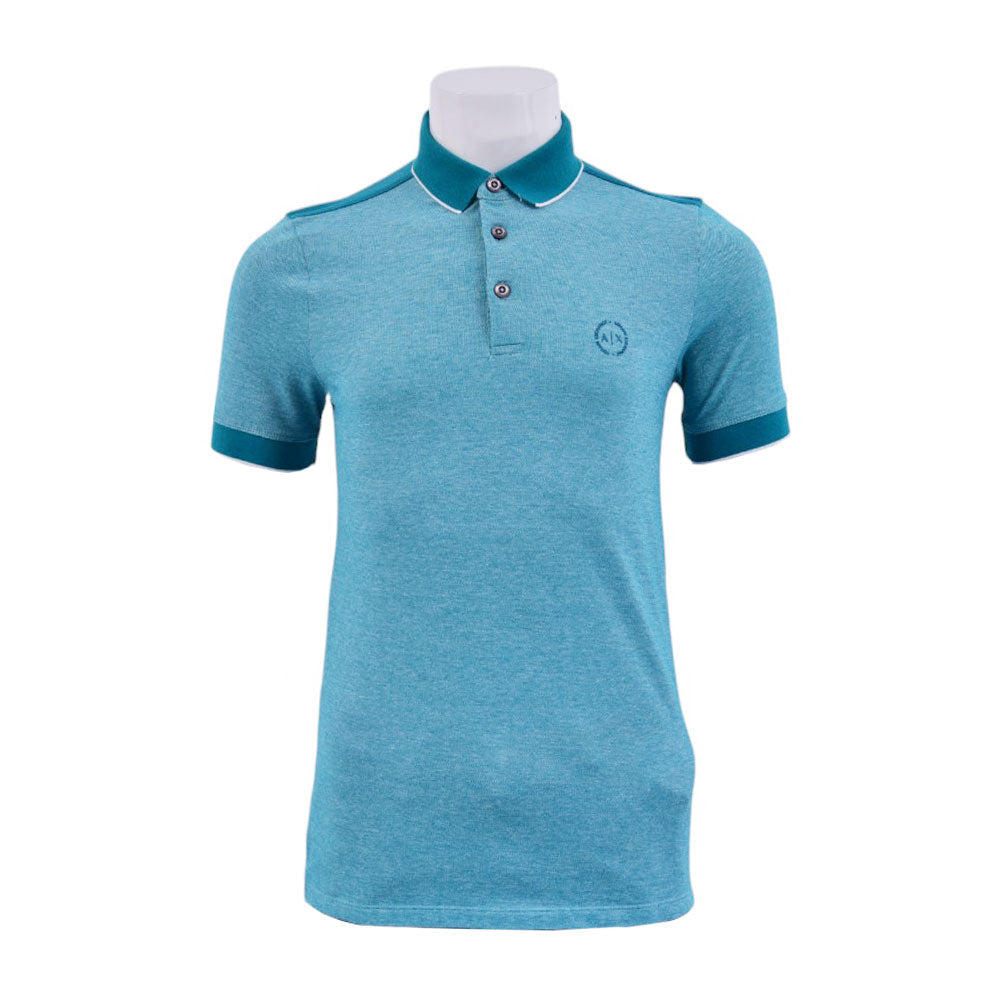 AX MEN S/S POLO SHIRT 8NZ76Z8M5Z15CL GRN L (IRS)