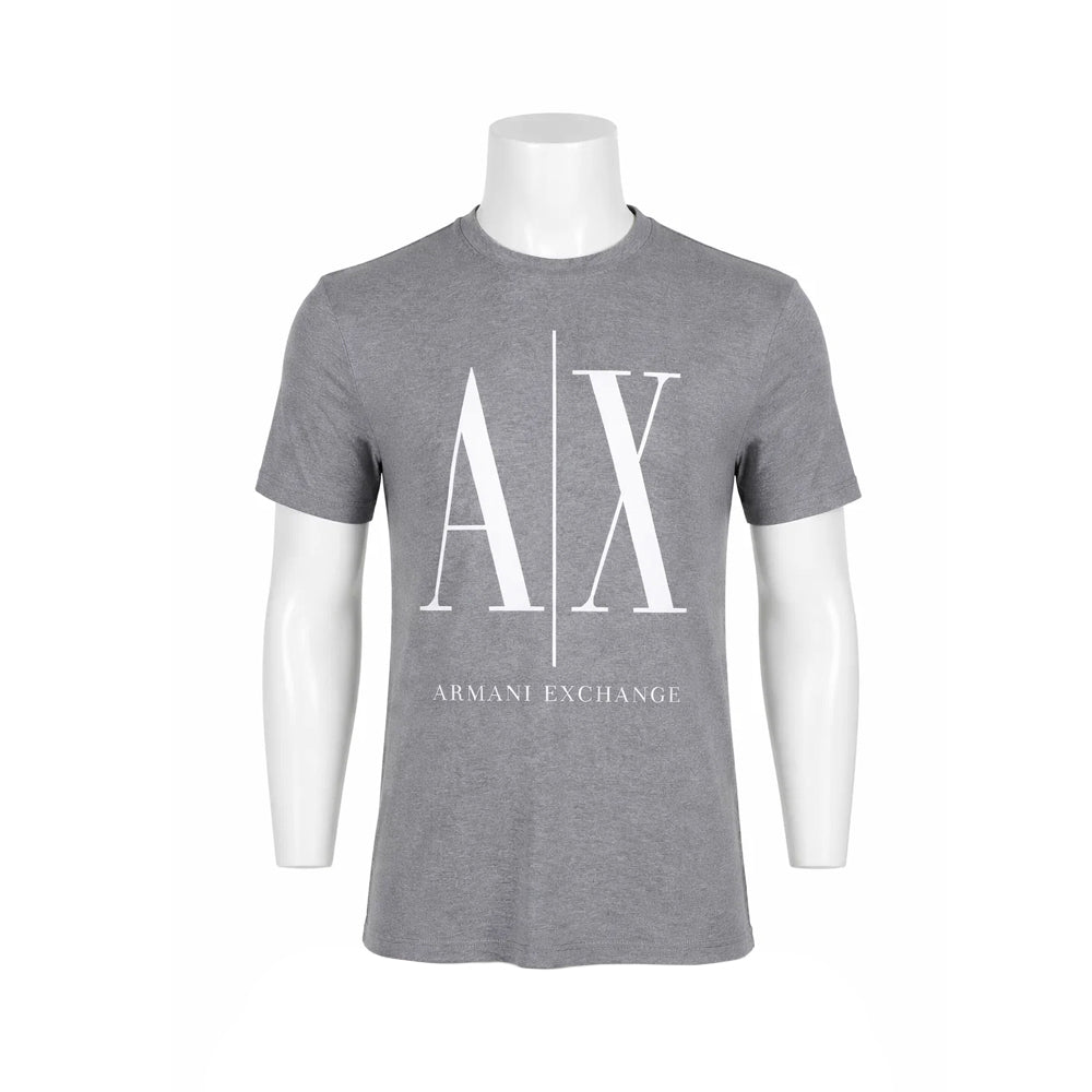 AX MEN S/S R.NECK SHIRT 8NZTPAZJH4Z3930 GRY S (IRS)