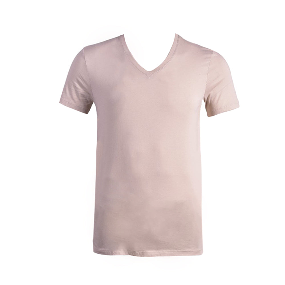 AX MEN S/S V.NECK SHIRT 8NZT75ZJA5Z1934 SKN M (IRS)