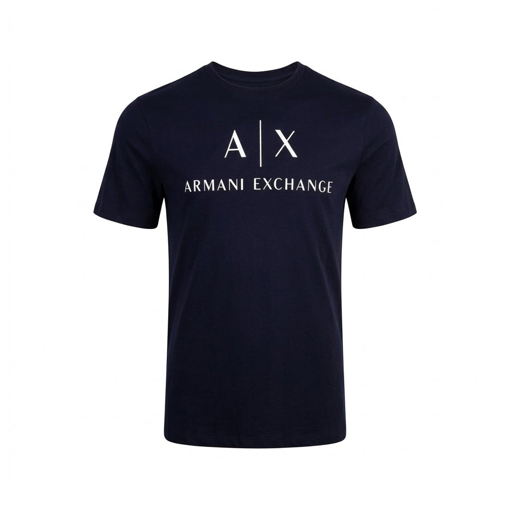 AX MEN S/S R.NECK SHIRT 8NZTCJZ8H4Z1510 NVY L (IRS)