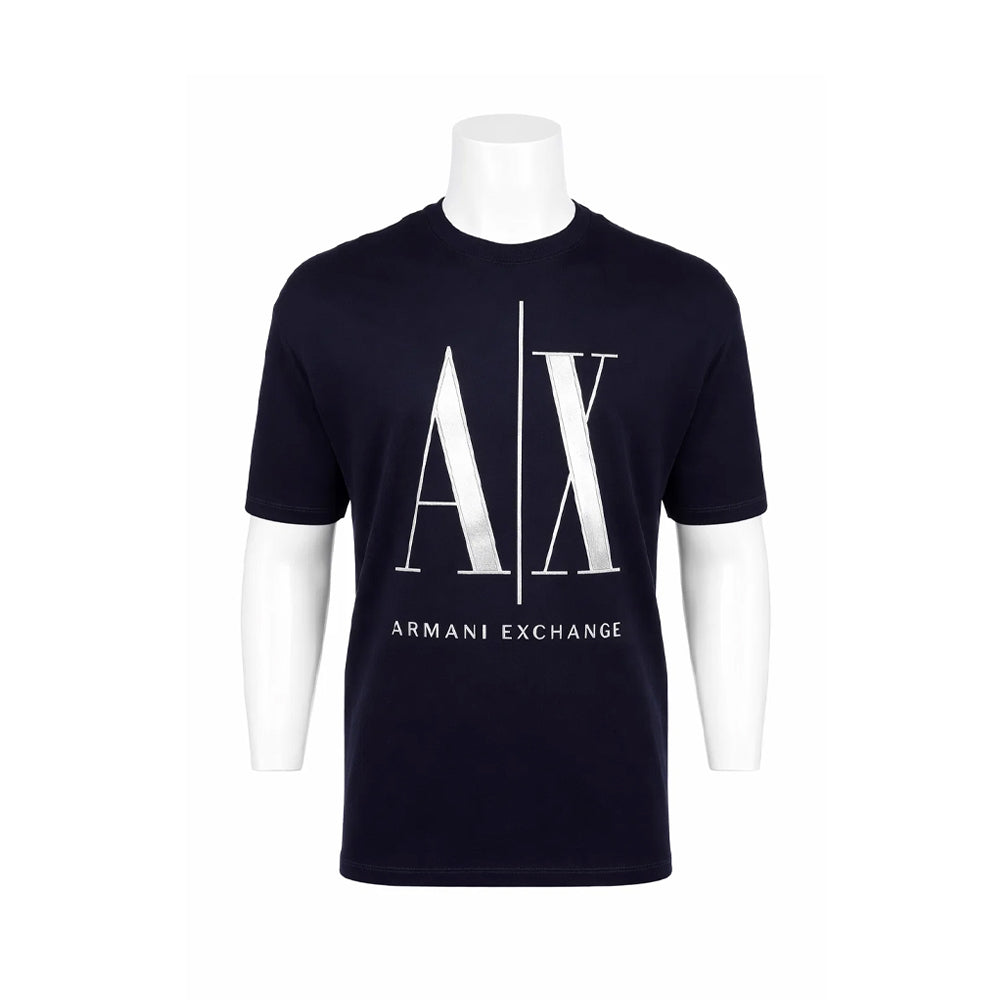 AX MEN S/S R.NECK SHIRT 8NZTPQZJH4Z1510 NVY L (IRS)