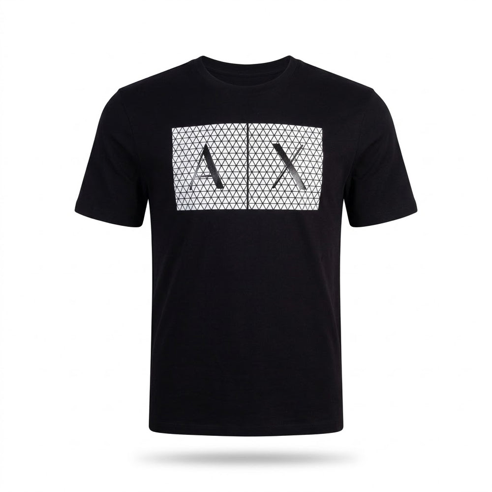 AX MEN S/S R.NECK SHIRT 8NZTCKZ8H4Z1200 BLK M (IRS)