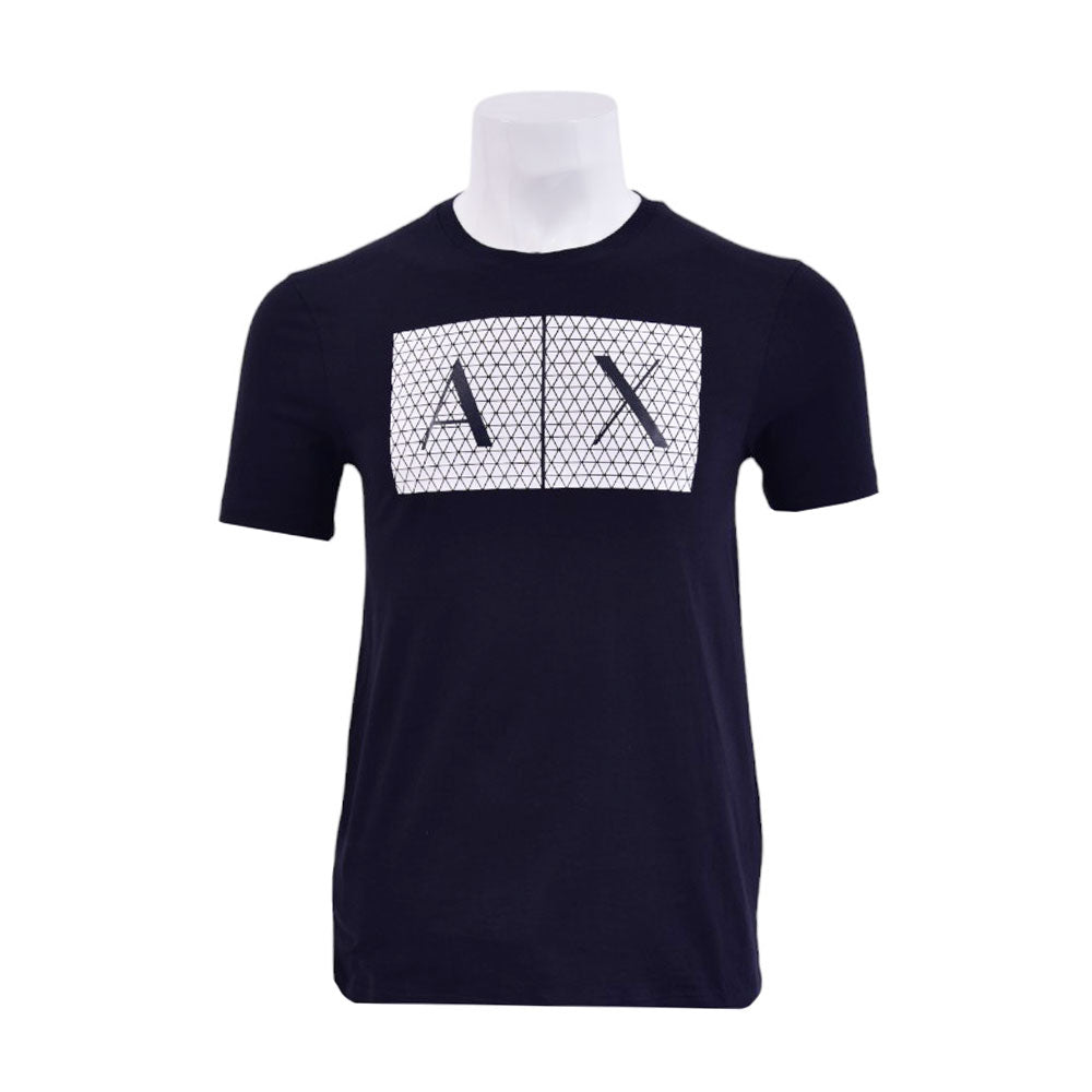 AX MEN S/S R.NECK SHIRT 8NZTCKZ8H4Z1510 NVY L (IRS)