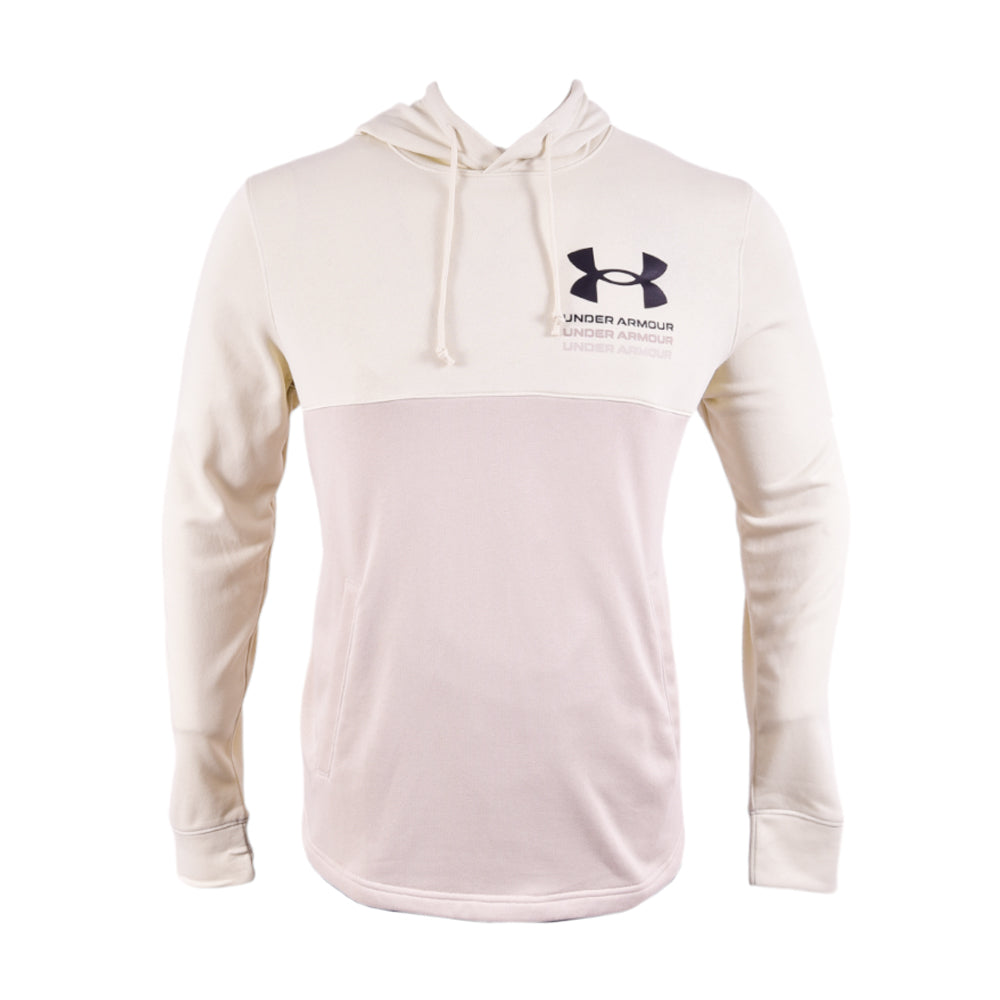 UA MEN L/S TERRY HOODIE 1383103-273 PISTACHO M (IRW)