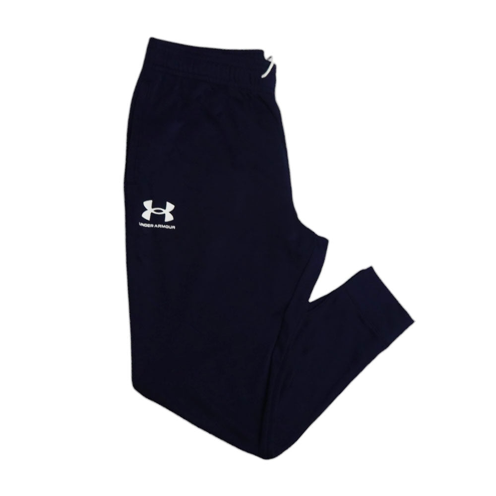 UA MEN TERRY JOGGER TROUSER 1380843-410 NVY S (IRW)