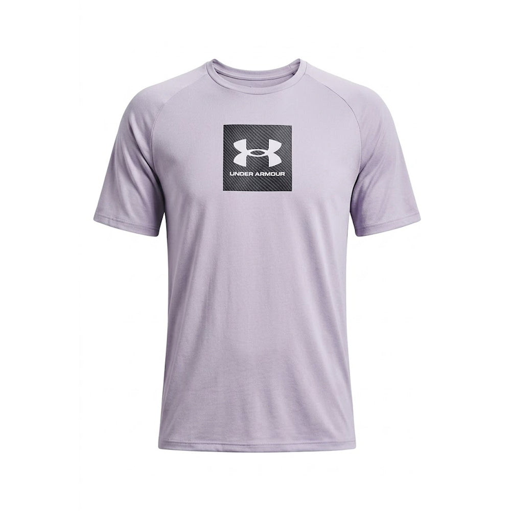 UA MEN S/S R-NECK SHIRT 1380785-011 GRY L (IRS)