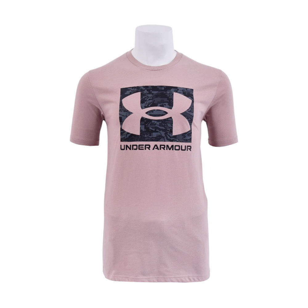 UA MEN S/S R-NECK SHIRT 1361673-237 BRN L (IRS)