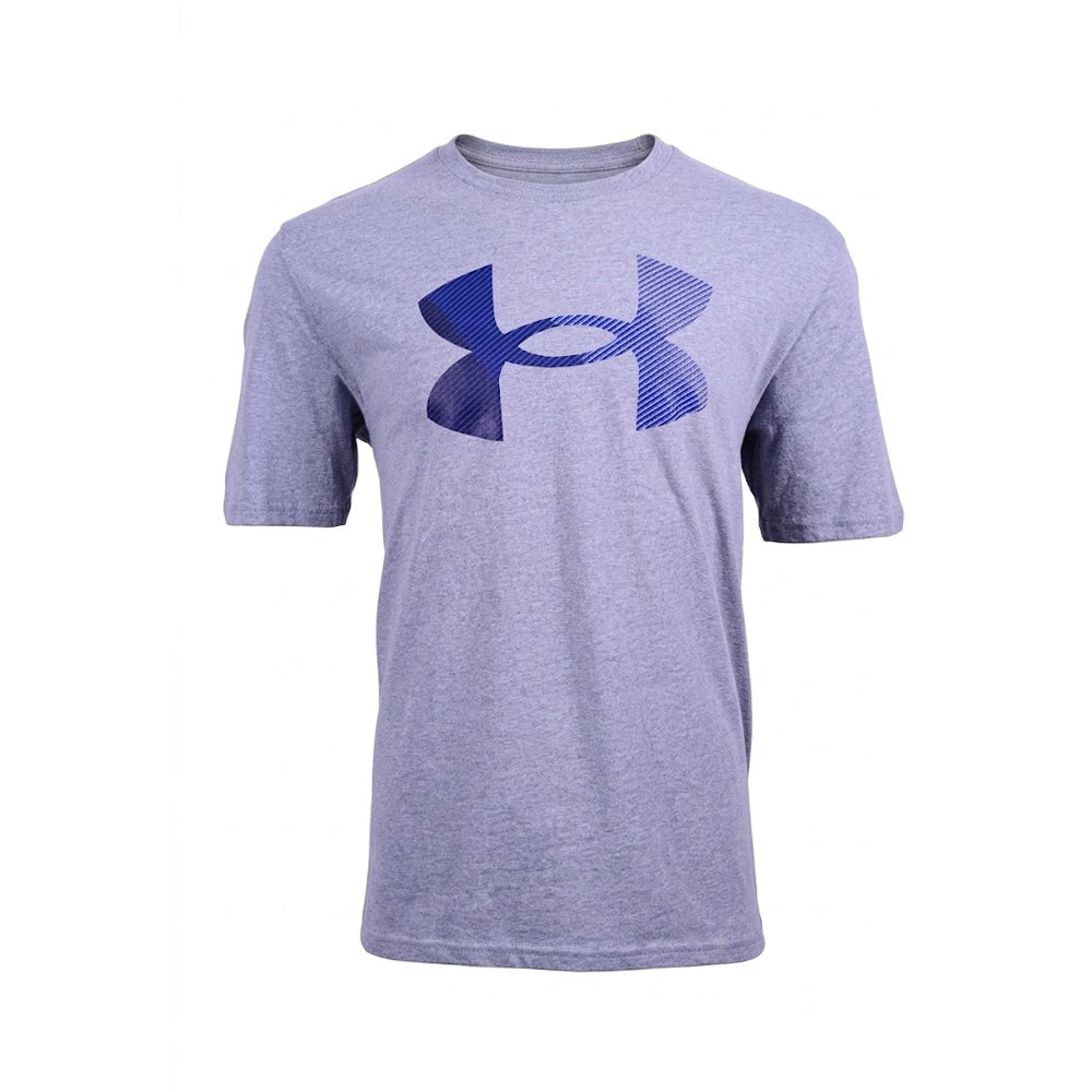 UA MEN S/S R-NECK SHIRT 1379451-035 GRY M (IRS)
