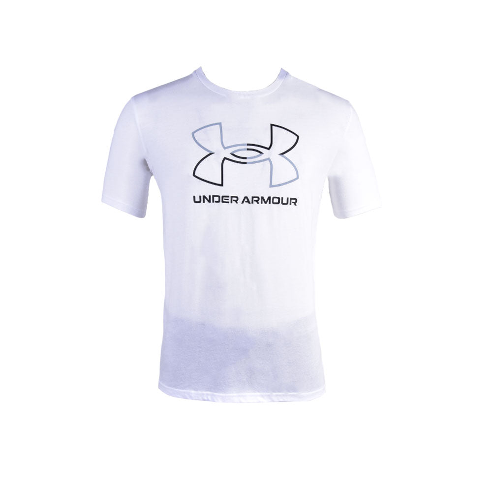 UA MEN S/S R.NECK SHIRT 1382915-100 WHT L (IRS)