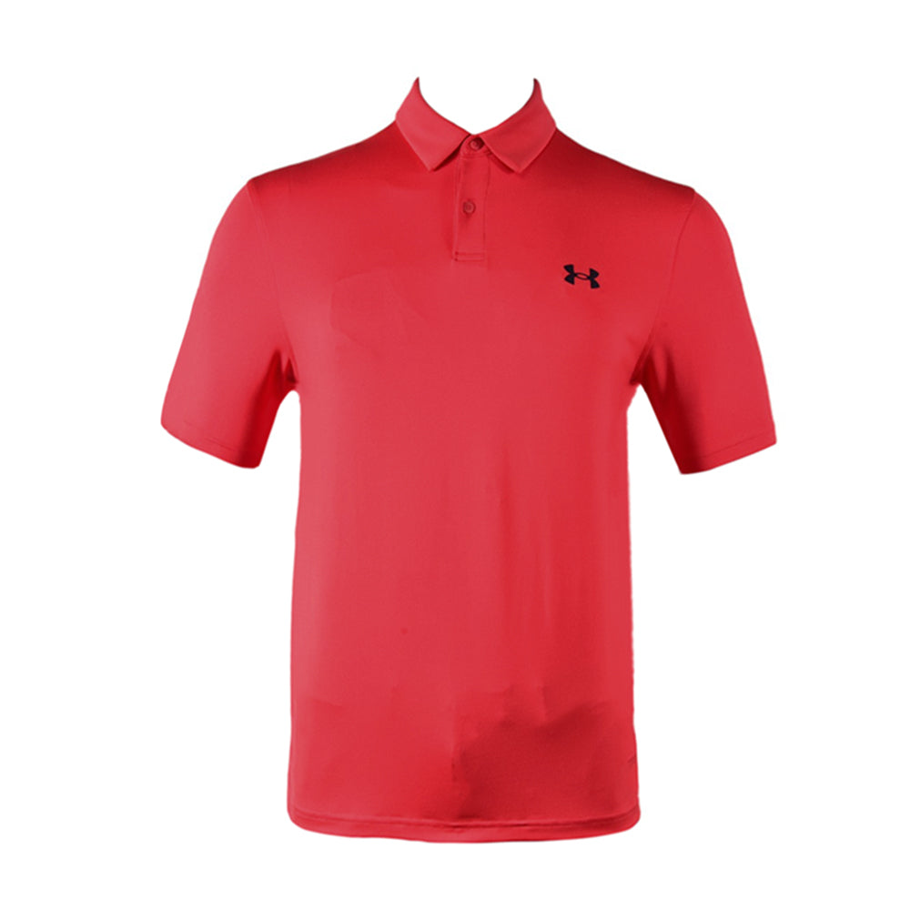 UA MEN S/S POLO SHIRT 1383714-814 RED L (IRS)