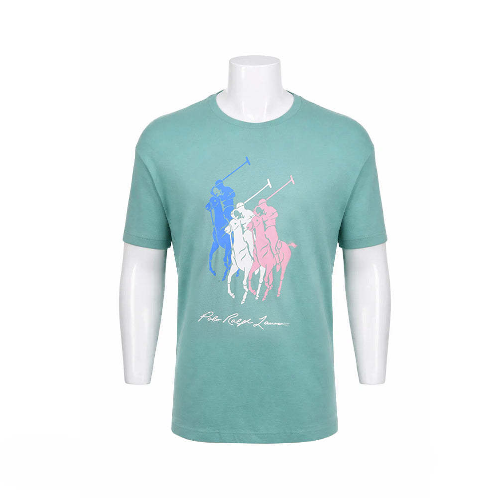 RL MEN S/S R.NECK SHIRT 588005 L/GRN L (IRS)