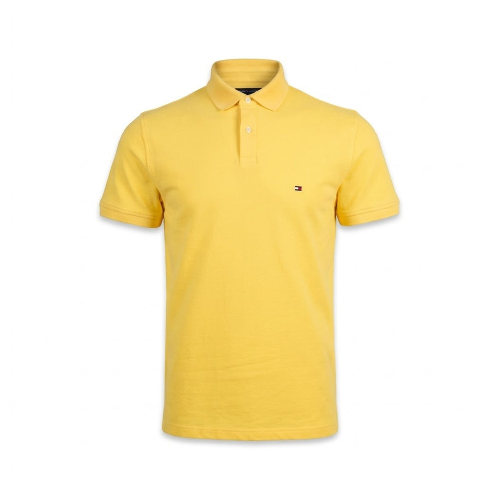 TH. MEN S/S POLO SHIRT 78JA572-741 YLW M (IRS)