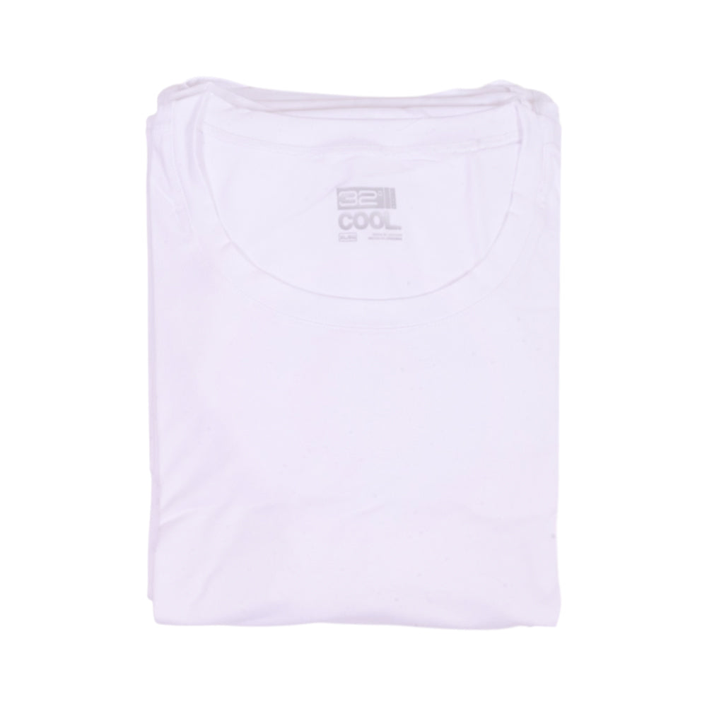 COOL 32 S/S UNDERSHIRT P-4 9599RT WHT XL (IRS)