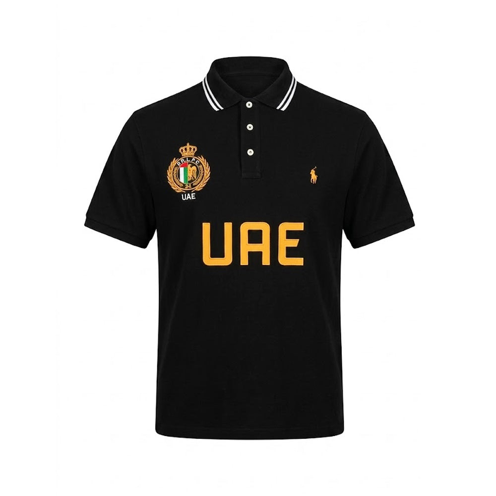 RL.MEN S/S COUNTRY POLO SHIRT 672001 BLK L (IRS)