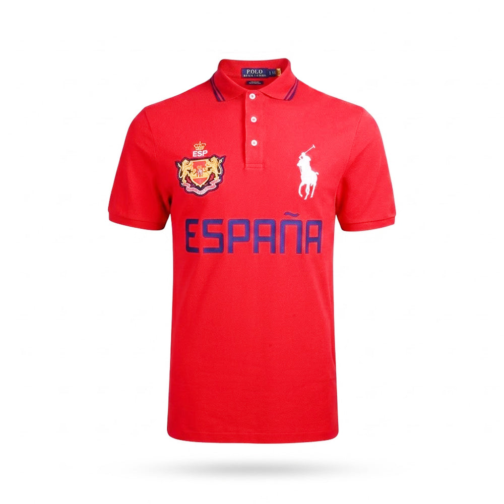 RL.MEN S/S COUNTRY POLO SHIRT 670001 RED S (IRS)
