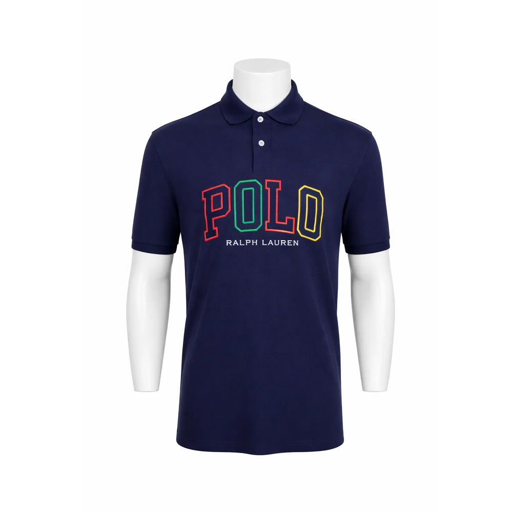 RL.MEN S/S POLO SHIRT 647001 NVY L (IRS)