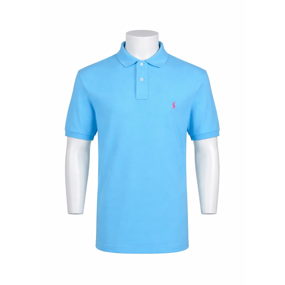 RL.MEN S/S POLO SHIRT 656008 BLU L (IRS)