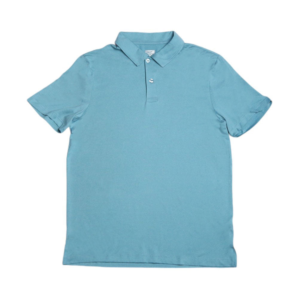 COOL MEN S/S POLO SHIRT 9508RT-434 AQUA L (IRS)