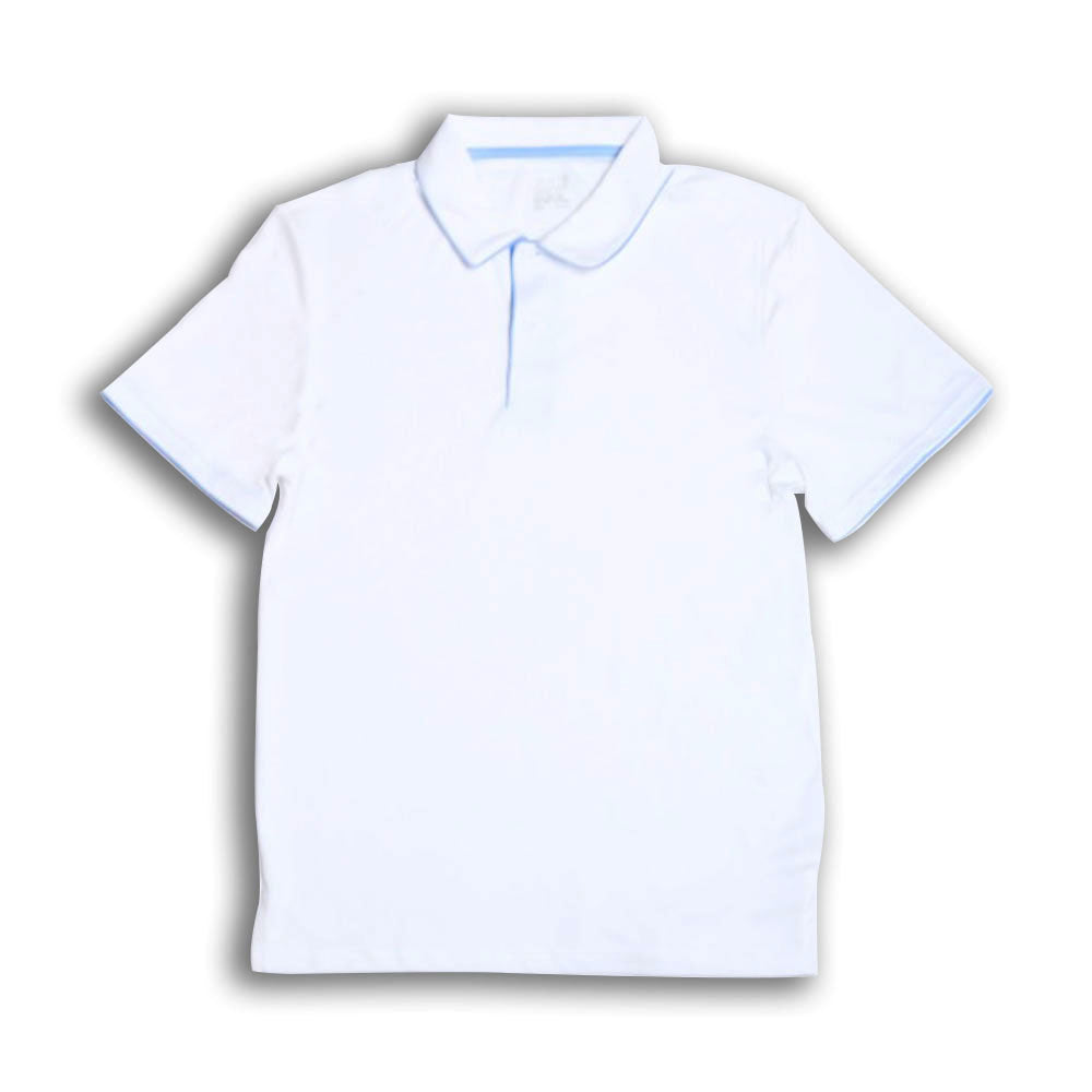 COOL MEN S/S POLO SHIRT W84RT-013 WHT L (IRS)