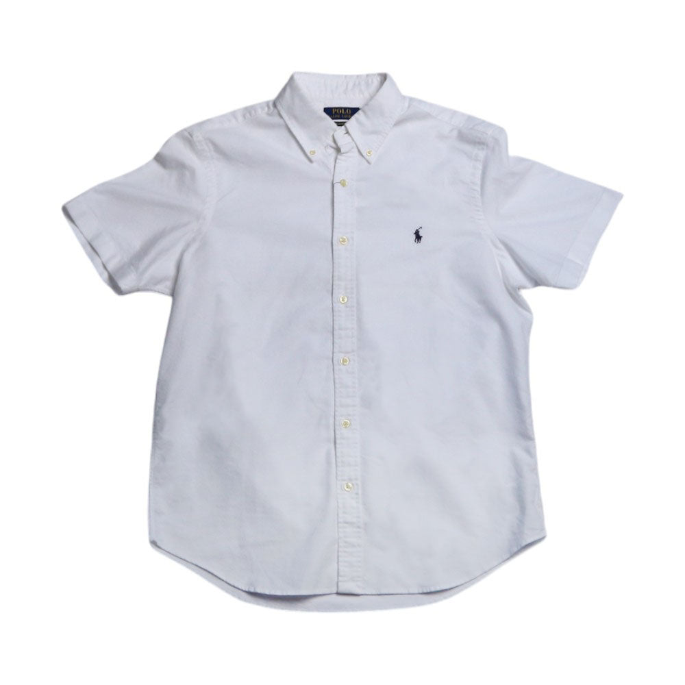 RL MEN S/S BUTTON DOWN SHIRT 290005 WHT M (IRS)