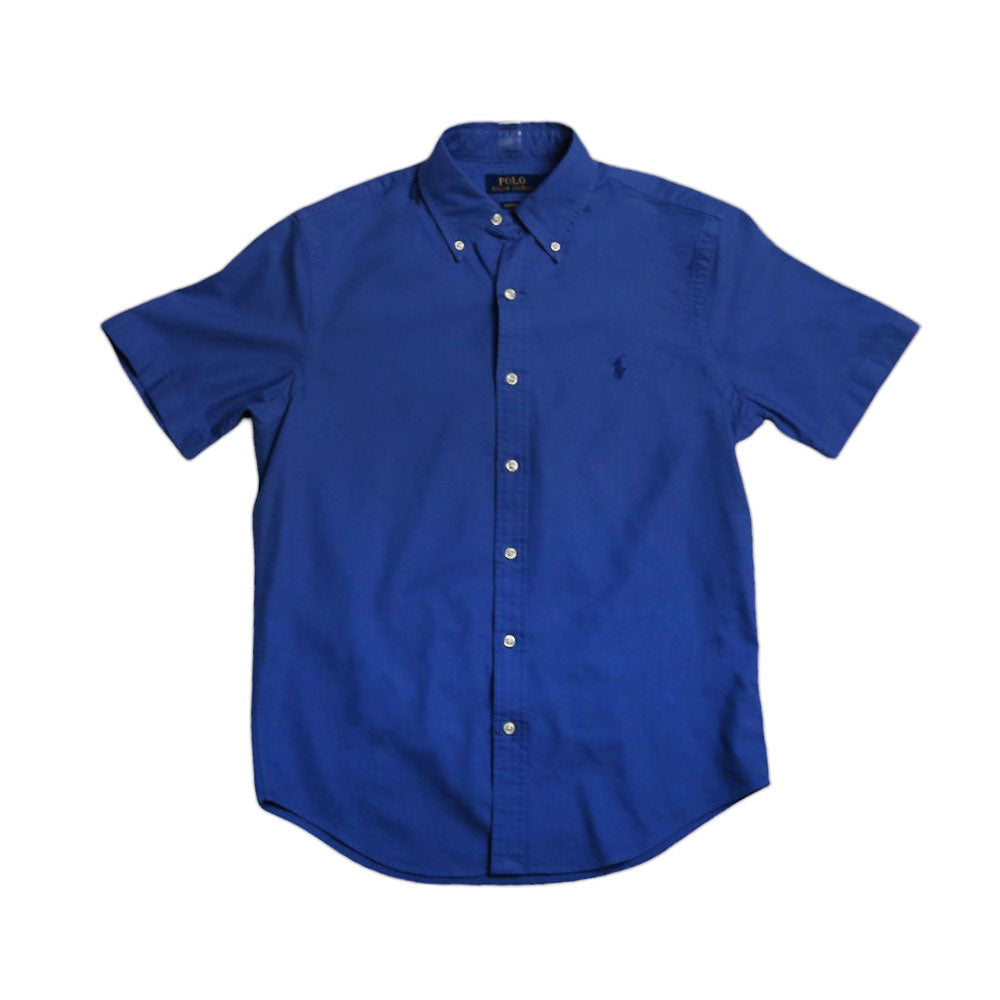 RL MEN S/S BUTTON DOWN SHIRT 290009 BLU L (IRS)