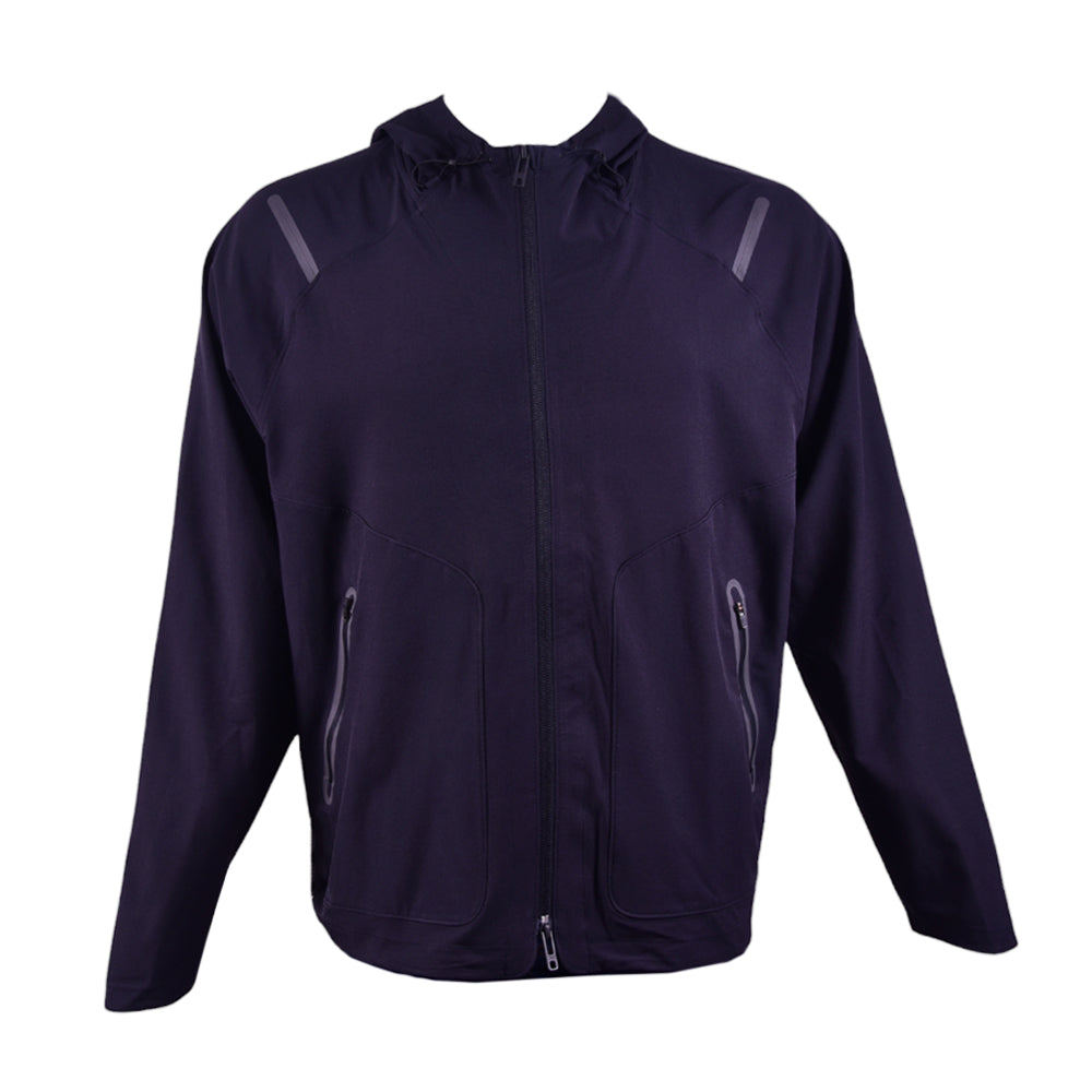 UA MEN L/S HOODIE ZIPPER 1370494-001 BLK XL (IRW)