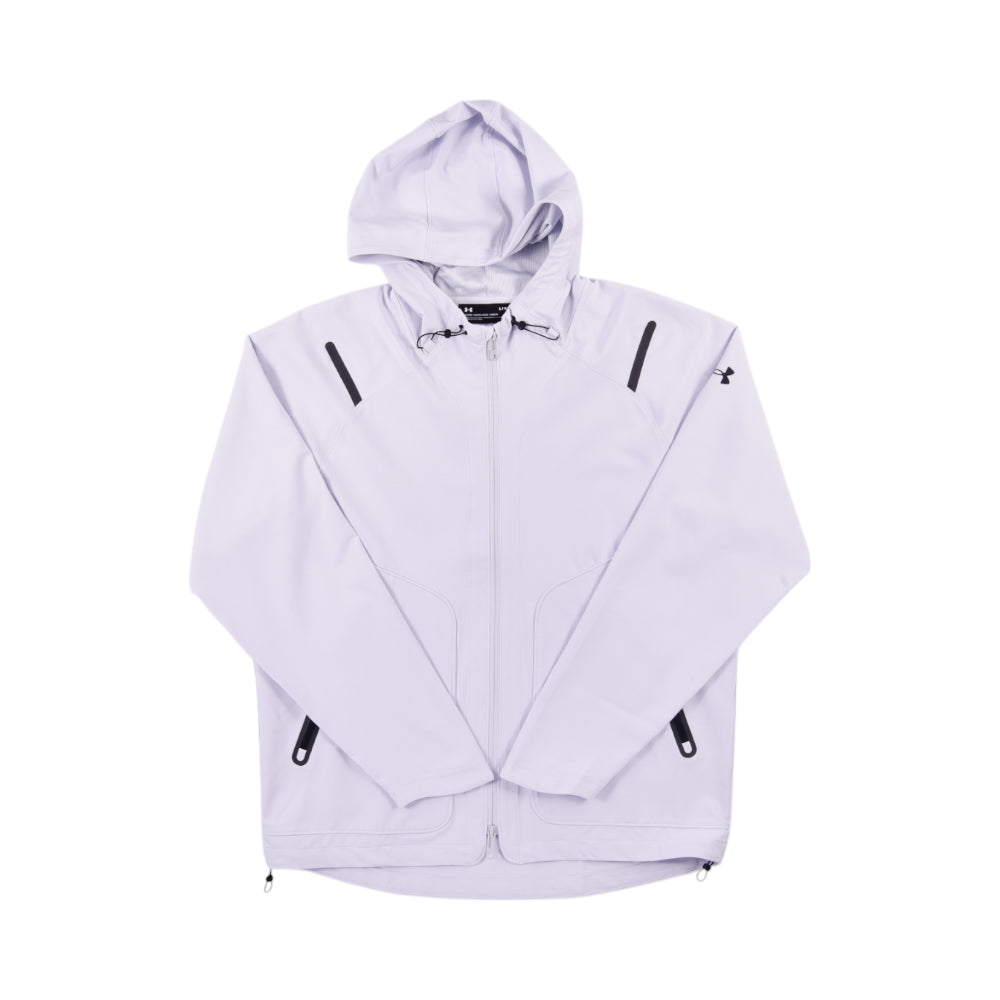 UA MEN L/S ZIPPER HOODIE 1370494-014 GRY XL (IRW)