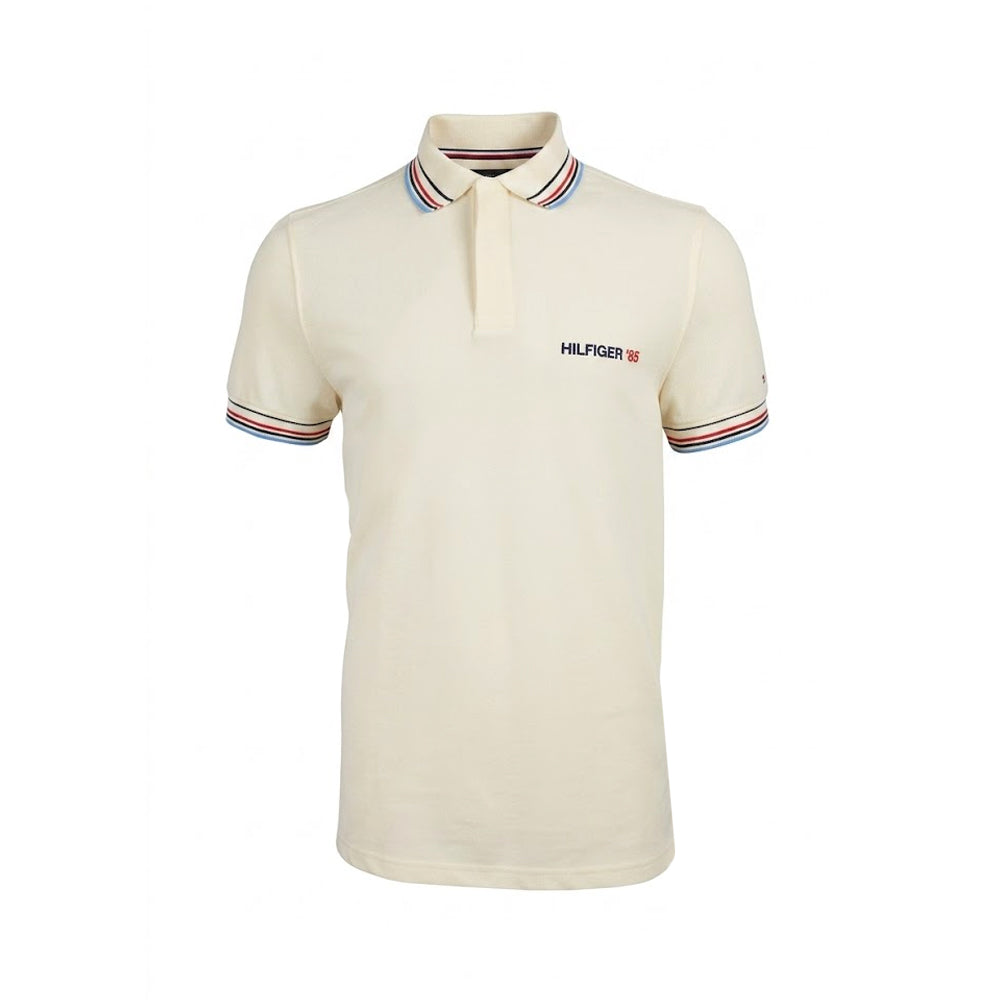 TH MEN S/S POLO SHIRT MW34768-250 O.WHT S (IRS)