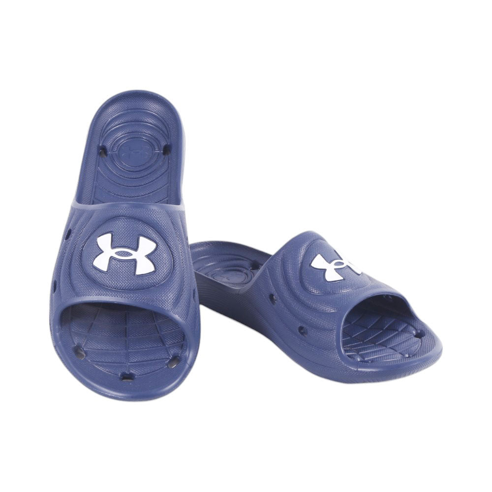 UA MEN SLIDE 3023758-401 NVY 10 (IR)