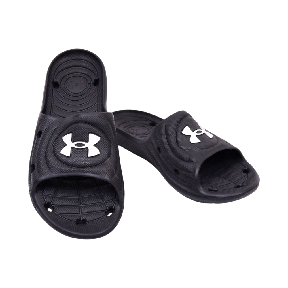 UA MEN SLIDE 3023758-001 BLK 8 (IR)