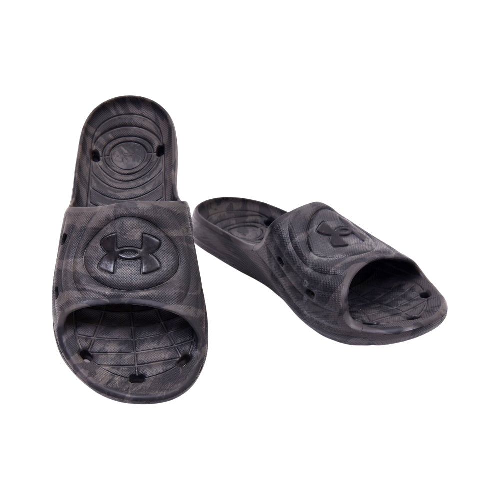 UA MEN SLIDE 302449-002 GRY/CAMO 9 (IR)