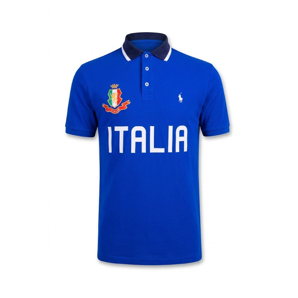 RL MEN S/S COUNTRY POLO SHIRT 669001 BLU S (IRS)