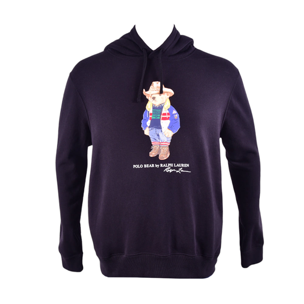 RL.MEN L/S BEAR HOODIE 453032 BLK XL (IRW)